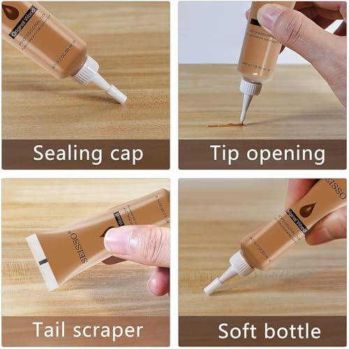 SEISSO Wood Furniture Repair Kit- 12 Colors, Wood Touch up Paint