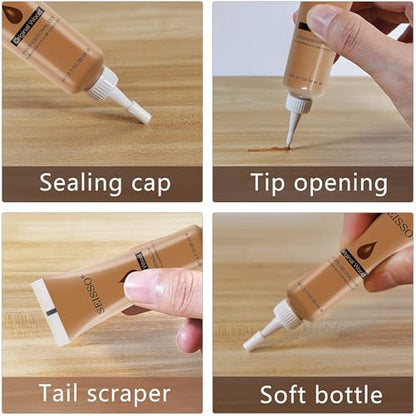 SEISSO Wood Furniture Repair Kit- 12 Colors, Wood Touch up Paint