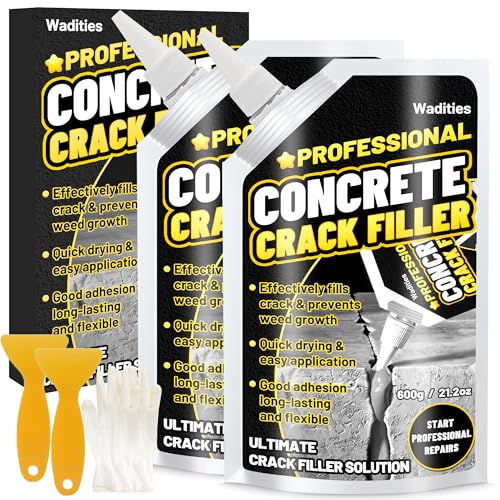 Concrete Crack Filler, 2.65LB High Elasticity Cement Crack Repair Sealant - size: 2pcs, 2.65LB
