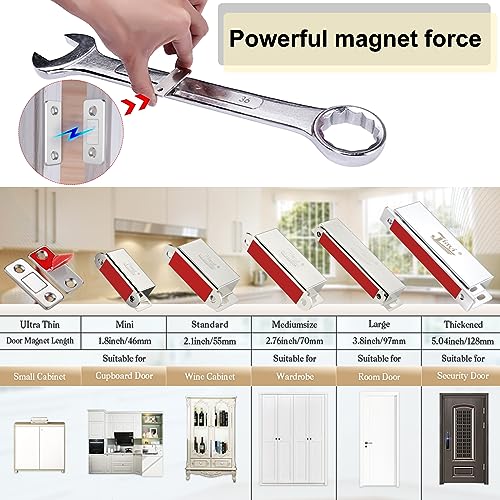 Drawer Magnets Jiayi Ultra Thin Cabinet Door Magnet, Magnetic Door Catches - size: Ultra Thin-12 Pack