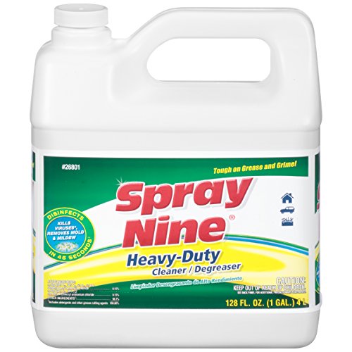 Spray Nine 26801 Heavy Duty Cleaner, Degreaser & Disinfectant for Home, Yard Equipment, Automotive & More - Refill for Spray Bottle 1 Gallon (Pack of 1) - size: 128 Fl Oz (Pack of 1), style: New Packaging
