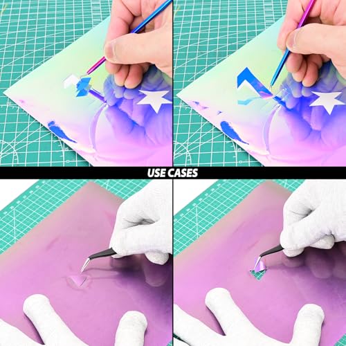 EHDIS Hobby Knife Sets Upgrade Craft Knife Kit,Craft Cutting Tools,Vinyl Wrap Tool Kit,Wallpaper Tool,Craft Tool for Architecture Modeling,Scrapbook,Art Cutting,Repairing,Window Tinting,Car Wrapping