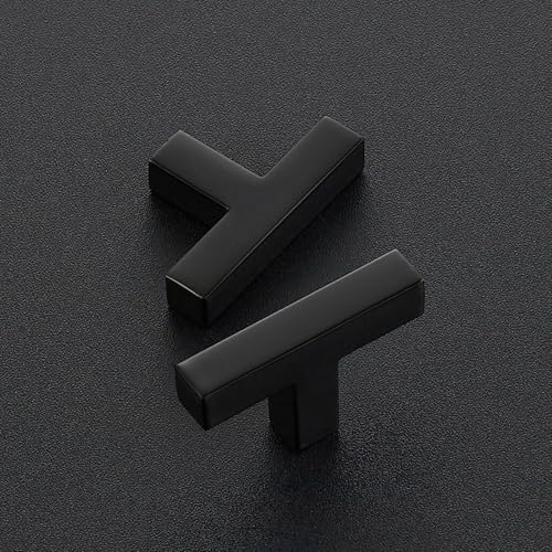 Ravinte Matte Black Cabinet Handles Solid Cabinet Pulls Single Hole, 5 Pack - color: Black, size: Single Hole