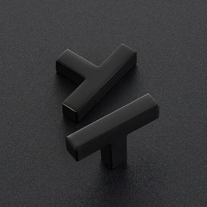 Ravinte Matte Black Cabinet Handles Solid Cabinet Pulls Single Hole, 5 Pack - color: Black, size: Single Hole