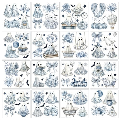 Rub on Transfers for Furniture DIY Crafts Chinoiserie Halloween - color: Chinoiserie Halloween
