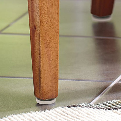 SoftTouch 7/8" Round Nail-On Furniture Glides for Wooden Tables and Chairs on Carpet, Protective Heavy-Duty Furniture Sliders, Set of 4, White - size: 7/8", style: Straight Furniture Legs