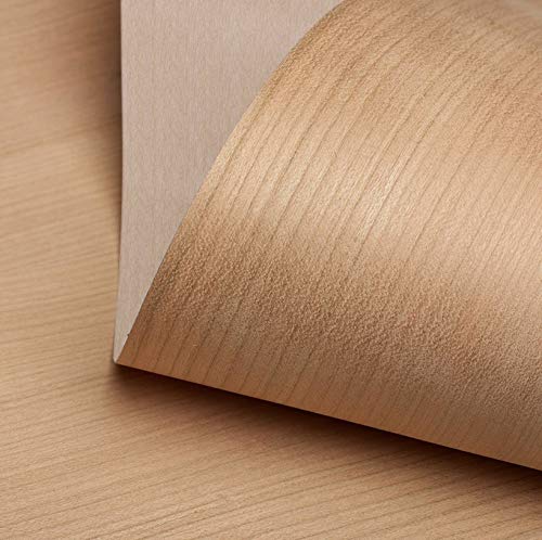 Edge Supply Cherry Wood Veneer Sheet Flat Cut, 48" x 120", Non Glued, 10 mil Paper Back, “A” Grade Veneer Face – Easy to Apply Cherry Veneer Sheet – Veneer Sheets for Restoration of Furniture - color: Cherry F/C, size: 48" x 120"
