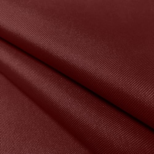 BECHAEO Waterproof Upholstery Canvas Fabric by the Yard, 2 YDS Burgundy - color: Burgundy, size: 2 Yards 58" x 72" (Pre-cut)