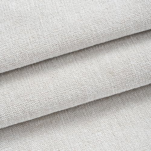 157x58 inches Soft Chenille Fabric for Upholstery, Crisp and Stylish Chenille Upholstery Fabric by the Yard(Cream White) - color: 08 Cream White, size: 157x58"