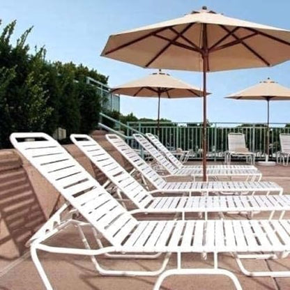 1.5" Vinyl Straps for Patio Chairs Repair Kit Lounge Patio Chair Repair Strapping Outdoor Patio Furniture Repair 20' Matte Finish (White) + 20 Rivets! - color: White