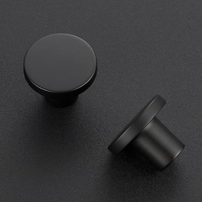 JOY DECOR 20 Pack Black Cabinet Knobs, Matte Black Drawer Pulls, 1-1/5 Inch