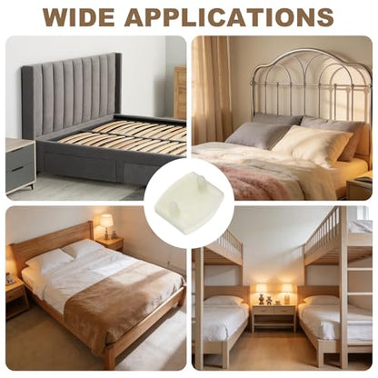 uxcell 12Pcs 50mmx9mm Plastic Bed Slat Center Caps Bed Slat Cover Beige - color: Beige, size: 50mm x 9mm