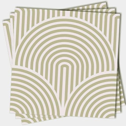 7.78"x7.87"- Abstract Aesthetic Matte Wall Tile Sticker Transfer Peel and Stick, Self-Adhesive Vinyl Backsplsh Tile Decals for Kitchen Bathroom-20PCS - color: Sage Green, size: 7.87"×7.87"-20 pcs