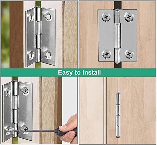 Biaungdo 3 Inch Butt Hinge, Stainless Steel Small Hinges, Pack of 10 - size: 3 Inch