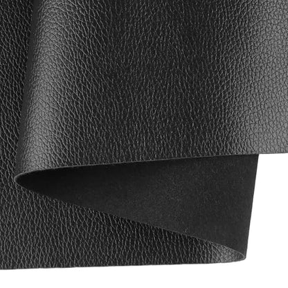 Black Faux Leather,Marine Vinyl Fabric,Pleather Sheets for Crafts. - color: Big Lychee Black, size: 1/3 Yard