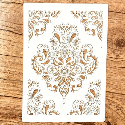 TIAMECH A4 Reusable Vintage Palace Totem Stencil for Painting - style: Totem