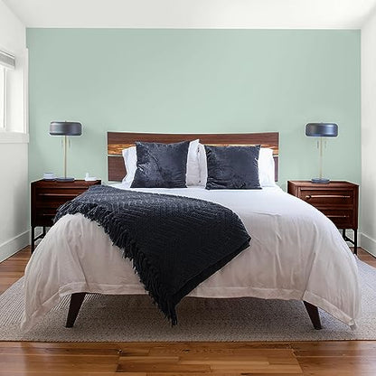 Glidden Total Interior Wall Paint & Primer All-in-One, Aquamarine Dream/Green, Flat, 1 Gallon - color: Aquamarine Dream, size: 128 Fl Oz (Pack of 1)