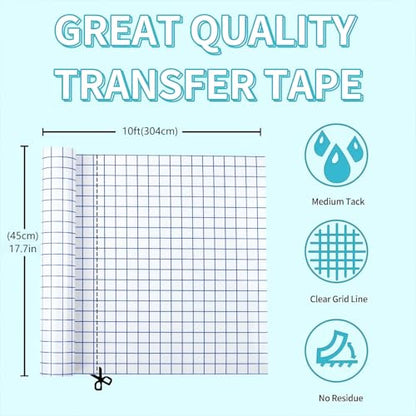Clear Contact Paper & Wall Protector,17.7 * 118 Inches Adhesive Vinyl - size: 17.5"W x 118"L