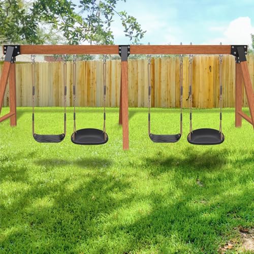 SELEWARE A Frame Swing Set Brackets for 4x4 Legs and 4x6 Beam - color: Middle bracket: 1 pcs