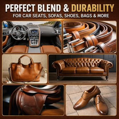 Vigorder Leather Repair Kit for Furniture, Vinyl Repair Kit - Easy DIY Solution to Fix Scratches, Tears, Holes, and Peeling