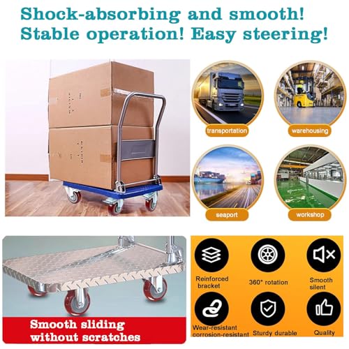 3 inch Casters Load 2000lbs -Includes Complete Screws Sets with Accessories -Lockable Bearing Plate Heavy Duty Caster with Brakes, 360-degree Swivel for Furniture and Workbench Cart, Set of 4 - size: 3 inch Red