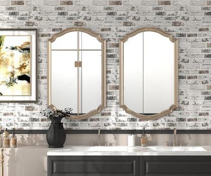 PeonyQueen Brick Peel and Stick Wallpaper 17.3"x787" 3D Brick Wallpaper - size: 17.3" x 787"