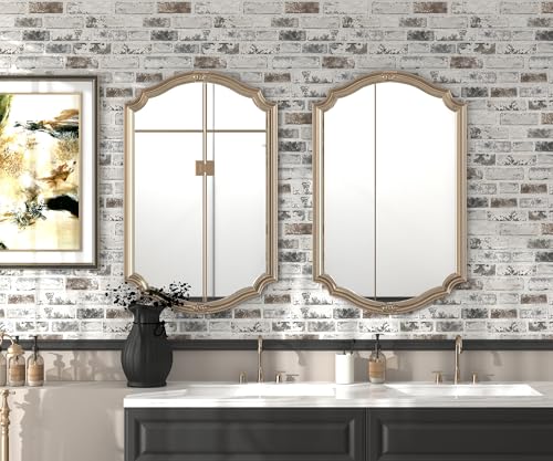PeonyQueen Brick Peel and Stick Wallpaper 17.3"x984" 3D Brick Wallpaper - size: 17.3" x 984"