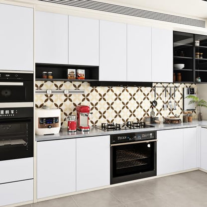 Livelynine White Contact Paper Peel and Stick Waterproof White Wallpaper Liner Prepasted Paintable Removable Cabinet Wallpaper Kitchen Vinyl Wrap for Cabinets Desk Shelf Adhesive Covers 15.8x78.8 - color: Solid White, size: 15.8" x 78.8"