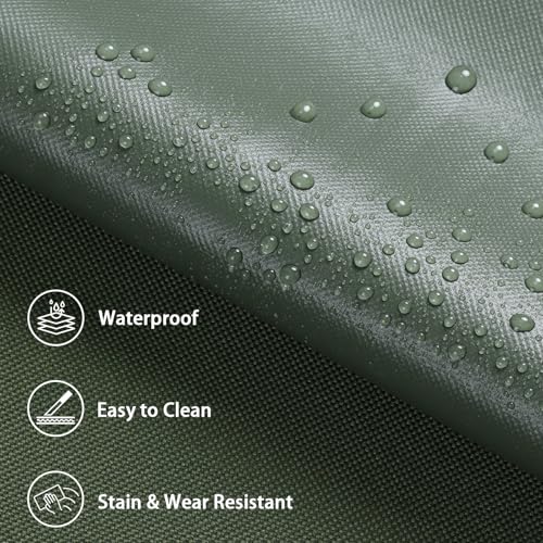 Waterproof Marine Canvas Fabric by The Yard 58" W 600D PVC Backing 15 Yards - color: Army Green, size: 15 Yards