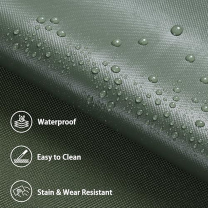 Waterproof Marine Canvas Fabric by The Yard 58" W 600D PVC Backing 15 Yards - color: Army Green, size: 15 Yards