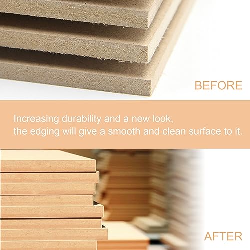 Oak Edge Banding 2 inch x 50ft Roll Wood Veneer Edging Strips Real Tape Banding for Cabinet Furniture Repair
