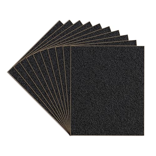 10-Sheets 80 Grit Sandpaper, 9 x 11 Inch Wet Dry Sand Paper Assortment Pack, Silicon Carbide Abrasive Sanding Sheets for Automotive Car Paint Metal Wood Furniture Crafts Polishing - size: 9x11 inch, style: 80Grit 10 Pcs
