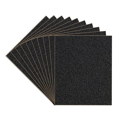 10-Sheets 80 Grit Sandpaper, 9 x 11 Inch Wet Dry Sand Paper Assortment Pack, Silicon Carbide Abrasive Sanding Sheets for Automotive Car Paint Metal Wood Furniture Crafts Polishing - size: 9x11 inch, style: 80Grit 10 Pcs