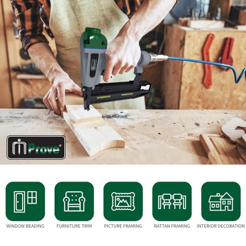 MProve Heavy Duty 18-Guage 3/8in (10mm) Electro-Galvanized Brad Nails [5,000 Nails] - size: 3/8in (10mm)