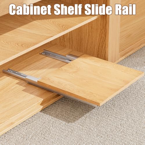 Undermount Drawer Slide Bottom Mount Pull Out Shelf Slides Full Extension - style: 20 Inch Drawer Slides