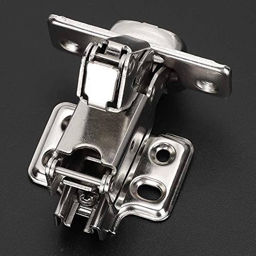 Full Overlay Cabinet Hinges & Stainless Steel Adjustable 3-Pack
