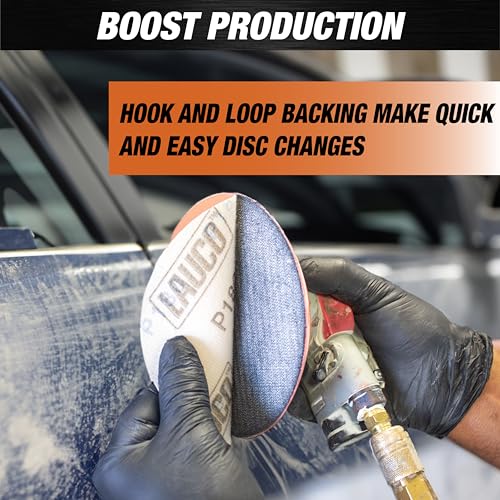 Premium 6" Hook and Loop Sanding Ceramic Discs (Box of 25) - Hook and Loop Backing Discs for DA Orbital Sanders - Automotive Sanding Wood Furniture Finishing (GRIT-40) 25957 - size: GRIT-40