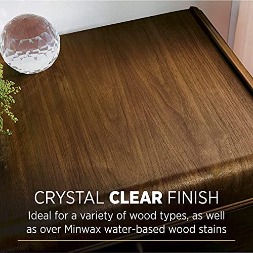 Minwax Polycrylic Protective Finish, Clear Matte, 1/2 Pint, 222224444
