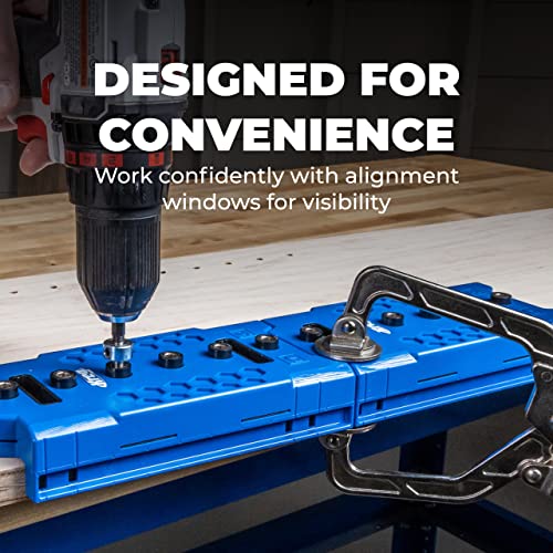 Kreg Shelf Pin Jig 1/4 Inch, Cabinet Shelf Drilling Jig, KMA3225 - size: 6mm x 38mm