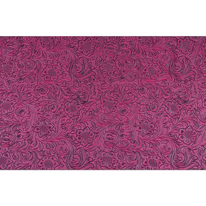 Solid Color Embossed Faux Leather Sheets 12 "x53 (30cm x 135cm) Embossed Texture Leather Fabric, Widely Used in Leather Earrings, Keychains, Sewing DIY Projects ﻿ (Rose Red) - color: Rose Red