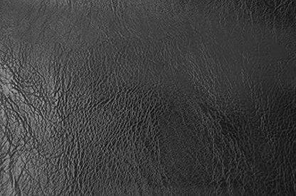 Wento Faux Leather Fabric, Soft Skin Grain PU - color: Black, size: 1/2 Yard (54" x 18")