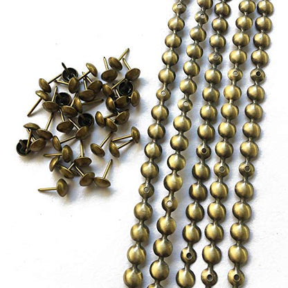 10Meters Upholstery Tacks Strips/Nailhead Trims(B:9.5mm Brass) - color: Brass, size: 9.5mm