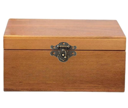 (4 Sets) Retro Jewelry Box Latches Hooks, Small Latches for Wooden Boxes Zinc Alloy, Antique Cabinet Furniture Hasp Clasp - Bronze Tone