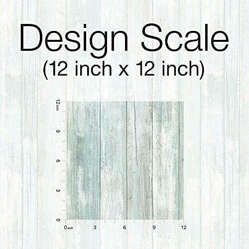 RoomMates Blue Weathered Planks Peel and Stick Wallpaper - color: Blue & Grey