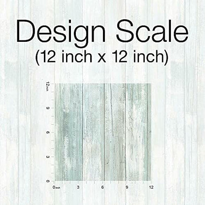 RoomMates Blue Weathered Planks Peel and Stick Wallpaper - color: Blue & Grey