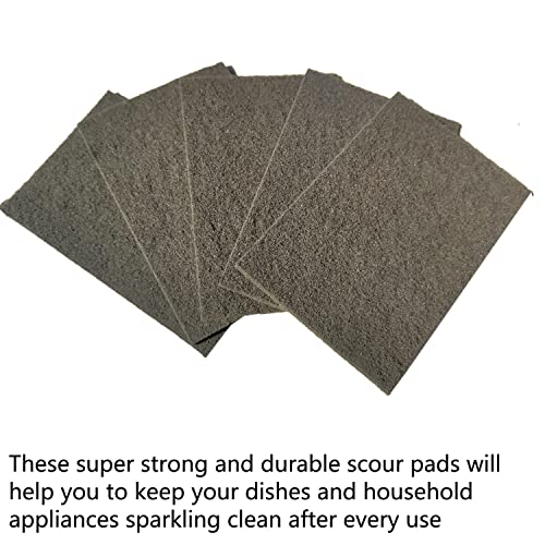 Premium 10 Pack 6" x 9" General Purpose Scuff Pads - Scuffing, Scouring, Sanding, Paint Primer Prep Adhesion Scratch - Surface Preparation Automotive Car Auto Body Woodworking Wood (Grey) - color: Gray