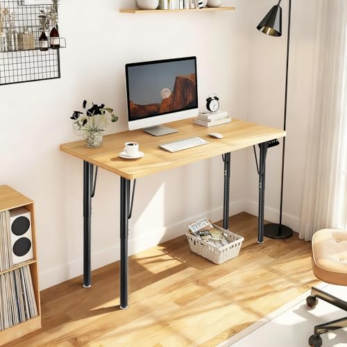 Adjustable Table Legs 18-30 inch (45-75cm), Metal Desk Legs Ø45/50 mm