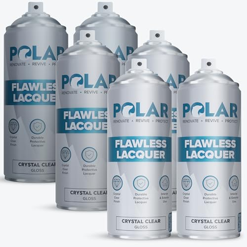 Polar Clear Gloss Flawless Lacquer Spray - 6 x 13.5 Fl Oz - color: Clear Gloss, size: 13.5 Fl Oz (Pack of 6)
