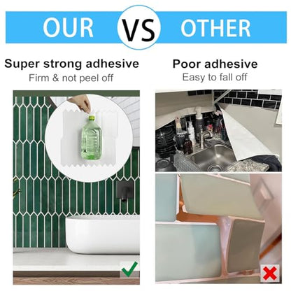 10-Sheet Peel and Stick Backsplash Tile, Self-Adhesive Green Long Hexagon Wall Tiles, Stick on Backsplash for Kitchen, Bathroom, Fireplace, RV, Thicker Design(12"×12"). - color: Green
