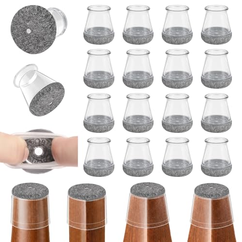 Chair Leg Floor Protectors,24 Pack Round Furniture Pads for Hardwood Floors - size: Universal S